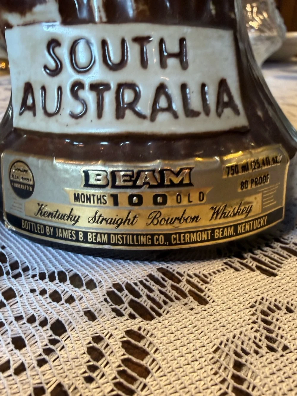 Jim Beam South Australian Whiskey Galah Bird Collectible Bottle